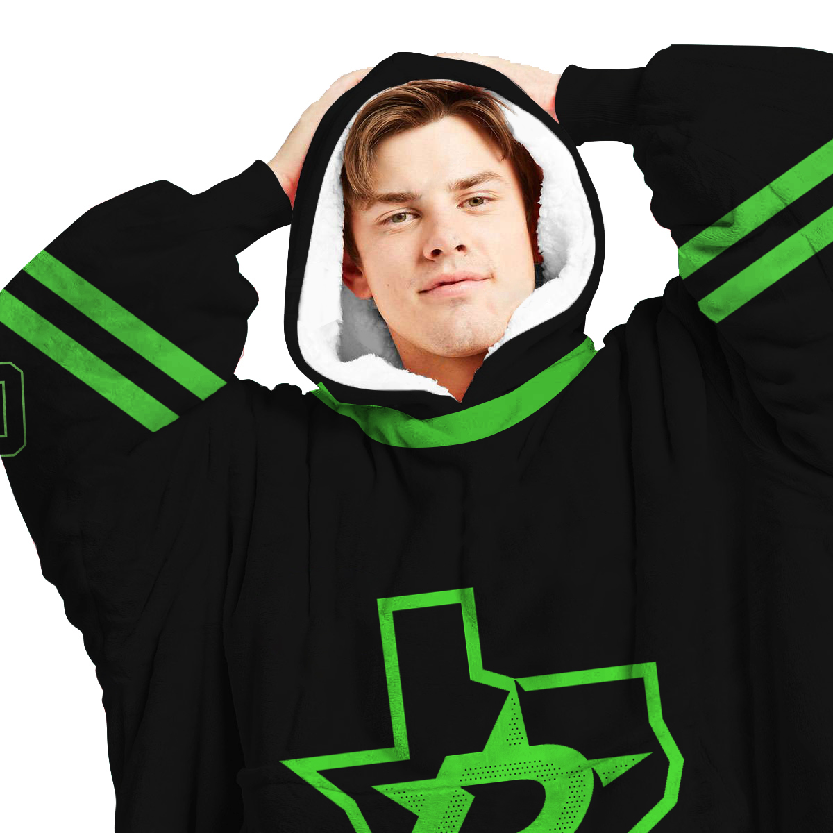 Dallas Stars Personalized Blanket Hoodie Hoodie Snuggie Hoodies