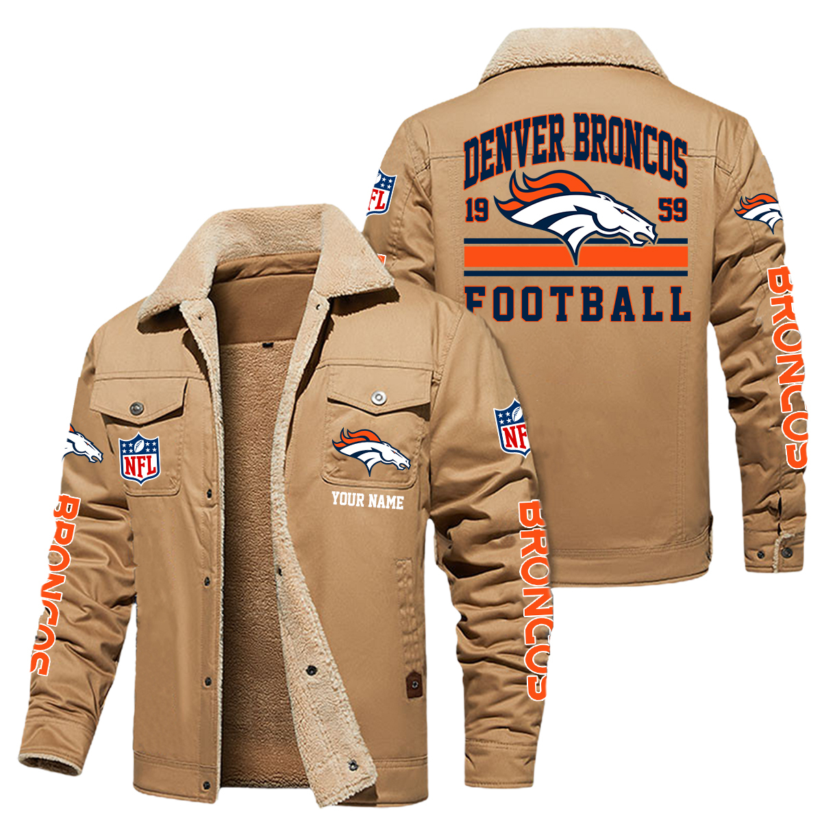 Denver Broncos 32 Teams H111 Fleece Jacket New 2023 SP03122310ID06DS09