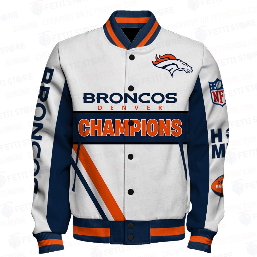 Denver Broncos 3X Super Bowl Champions Design Varsity Jacket