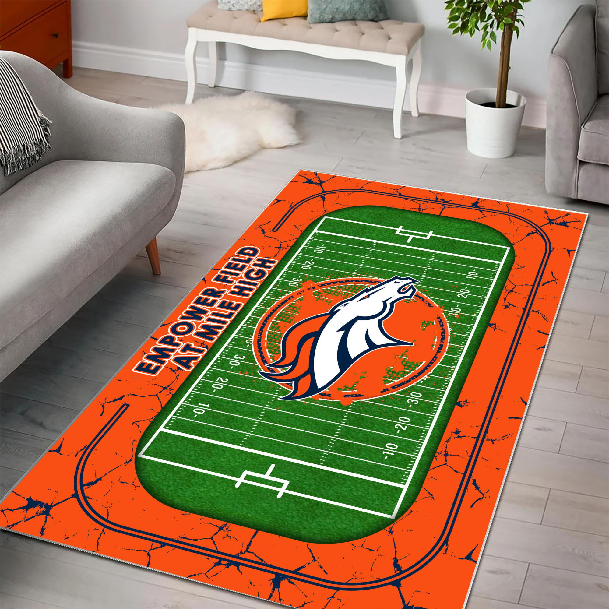Denver Broncos Area Rug 520
