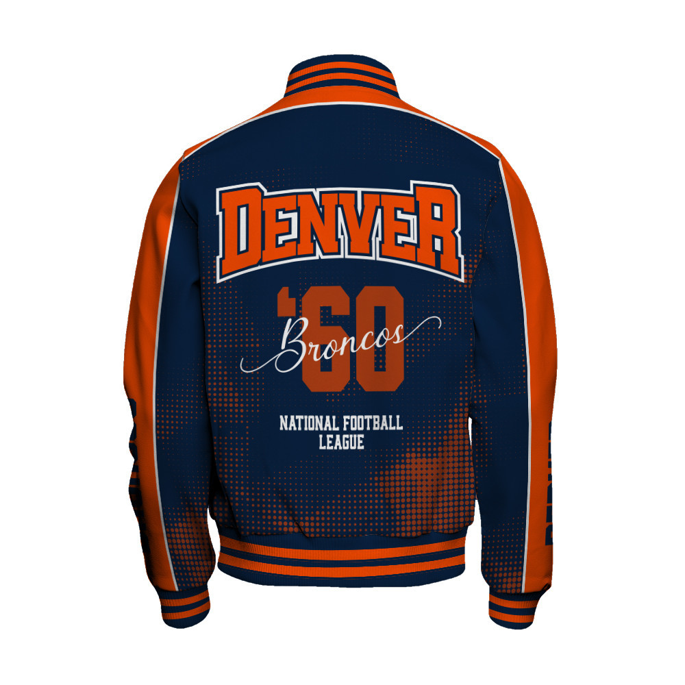 Denver Broncos - Heart Beats In Unison Unisex Varsity Jacket