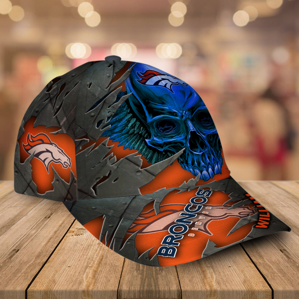 Denver Broncos-Personalized Skull Cap V2-SPCAPA0109010