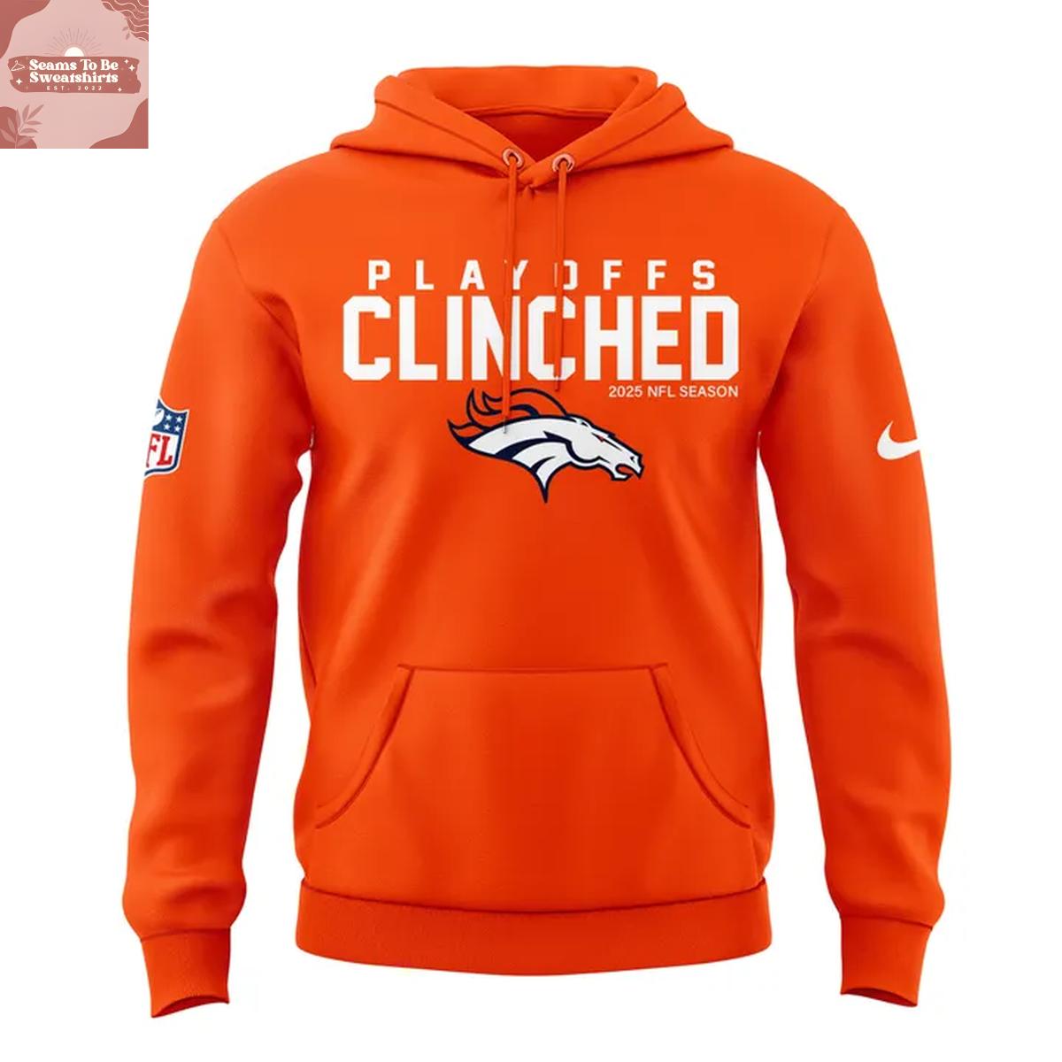 Denver Broncos Playoffs Clinched 2025 Hoodie
