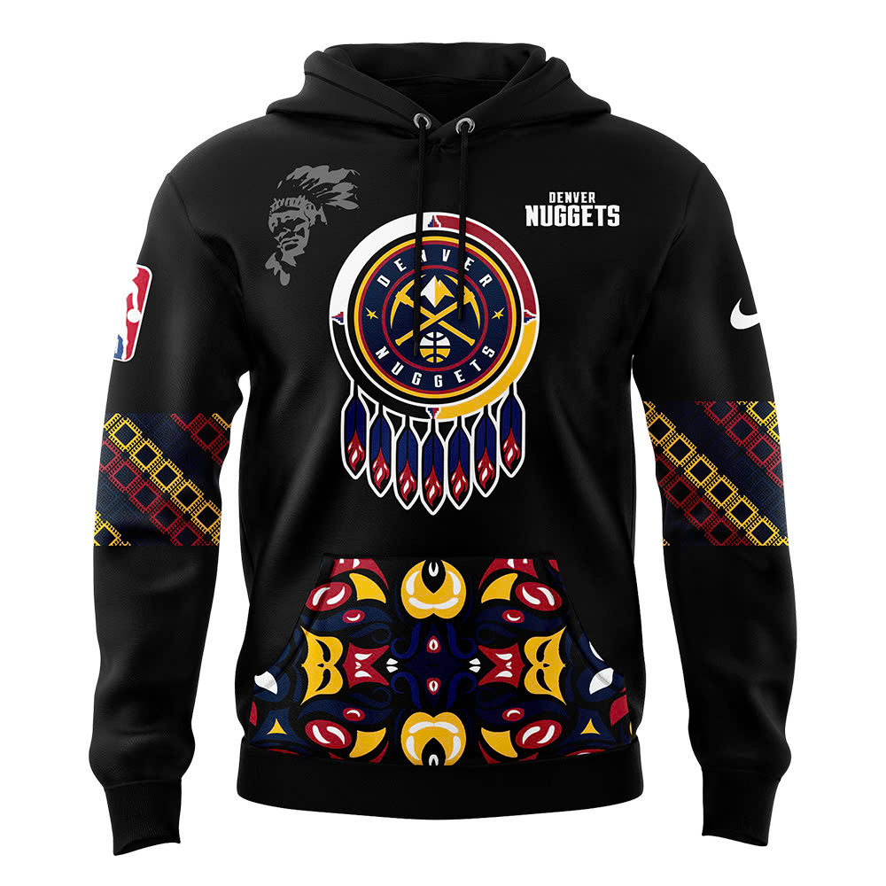 Denver Nuggets NBA Native American Heritage Month Premium Hoodie