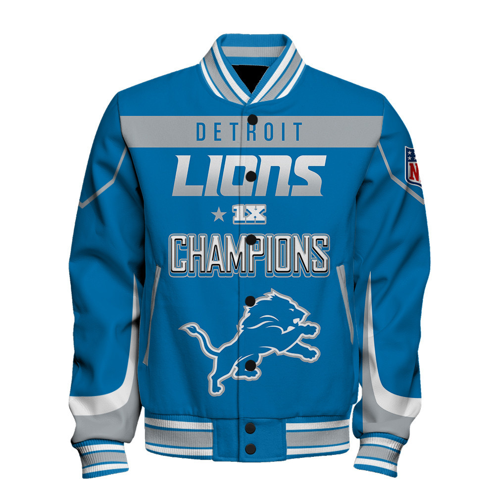 Detroit Lions 1X Super Bowl Champions Style Varsity Jacket