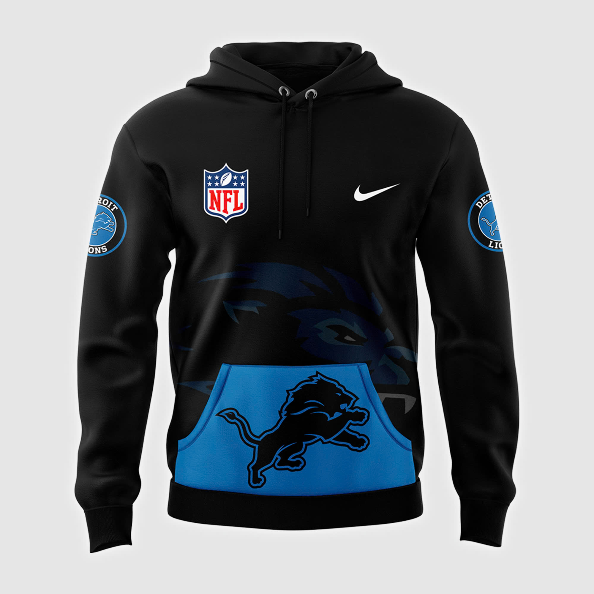 Detroit Lions Alternate Helmet Pullover Hoodie