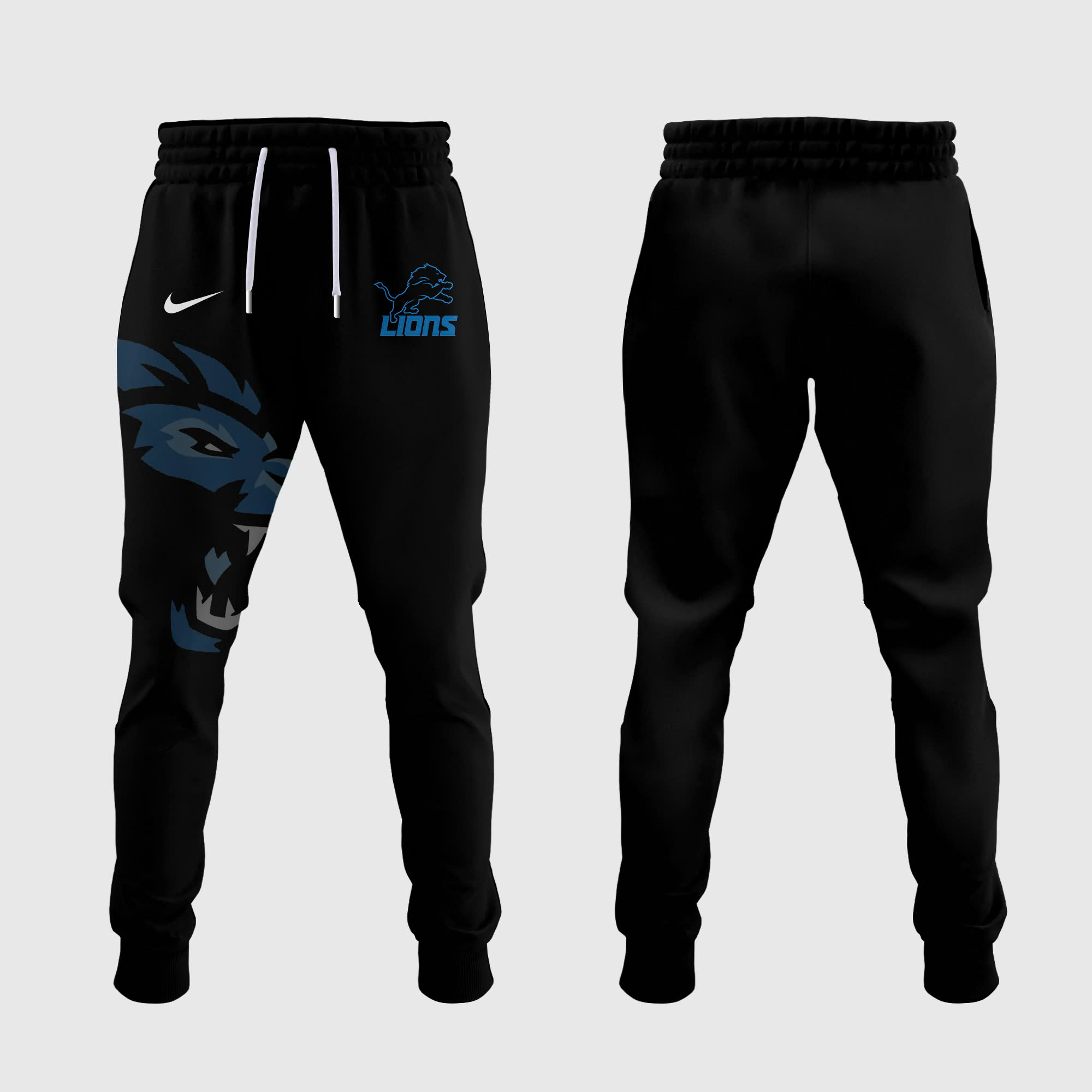 Detroit Lions Alternate Helmet Pullover Zip Hoodie V2