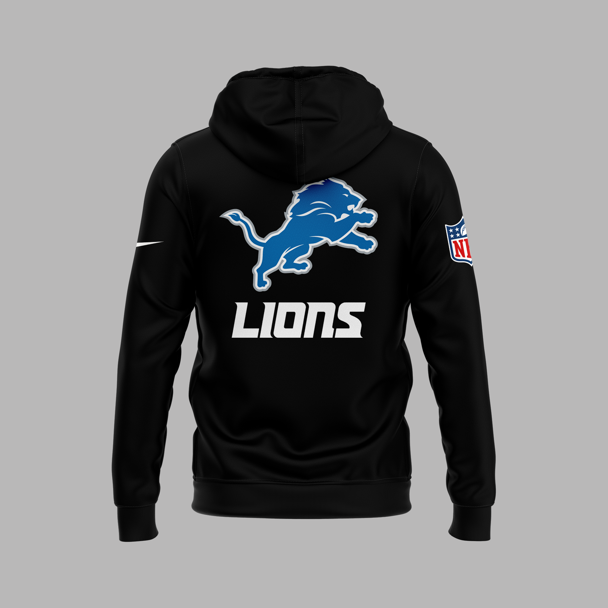 Detroit Lions Angry Runs Premium Pullover Hoodie