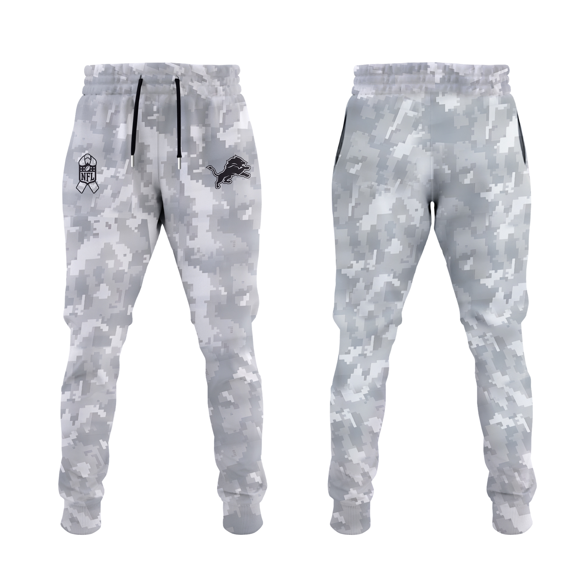 Detroit Lions Arctic Camo Salute to Service Club Fleece Pullover Hoodie Ver 3