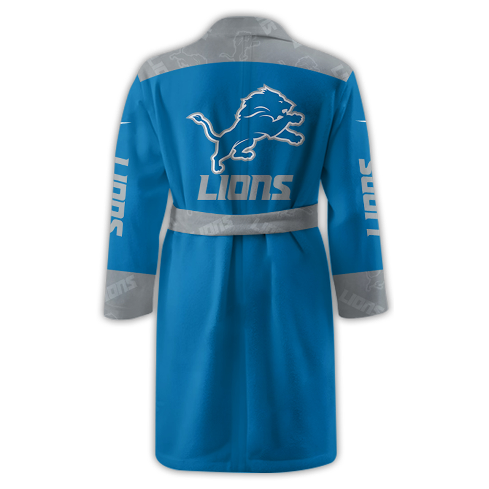 Detroit Lions Bathrobe Luxurious Comfort Meets Sporty Style
