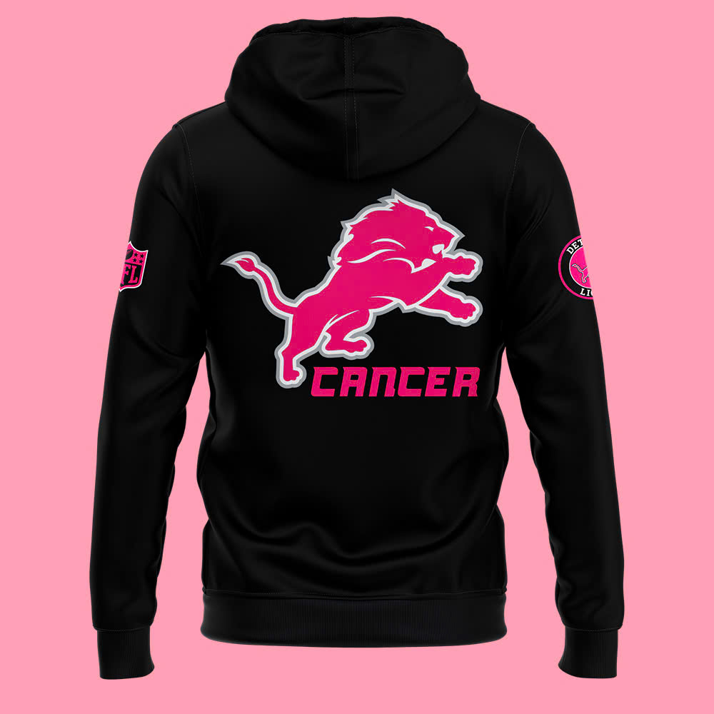 Detroit Lions Breast Cancer Awareness Hoodie