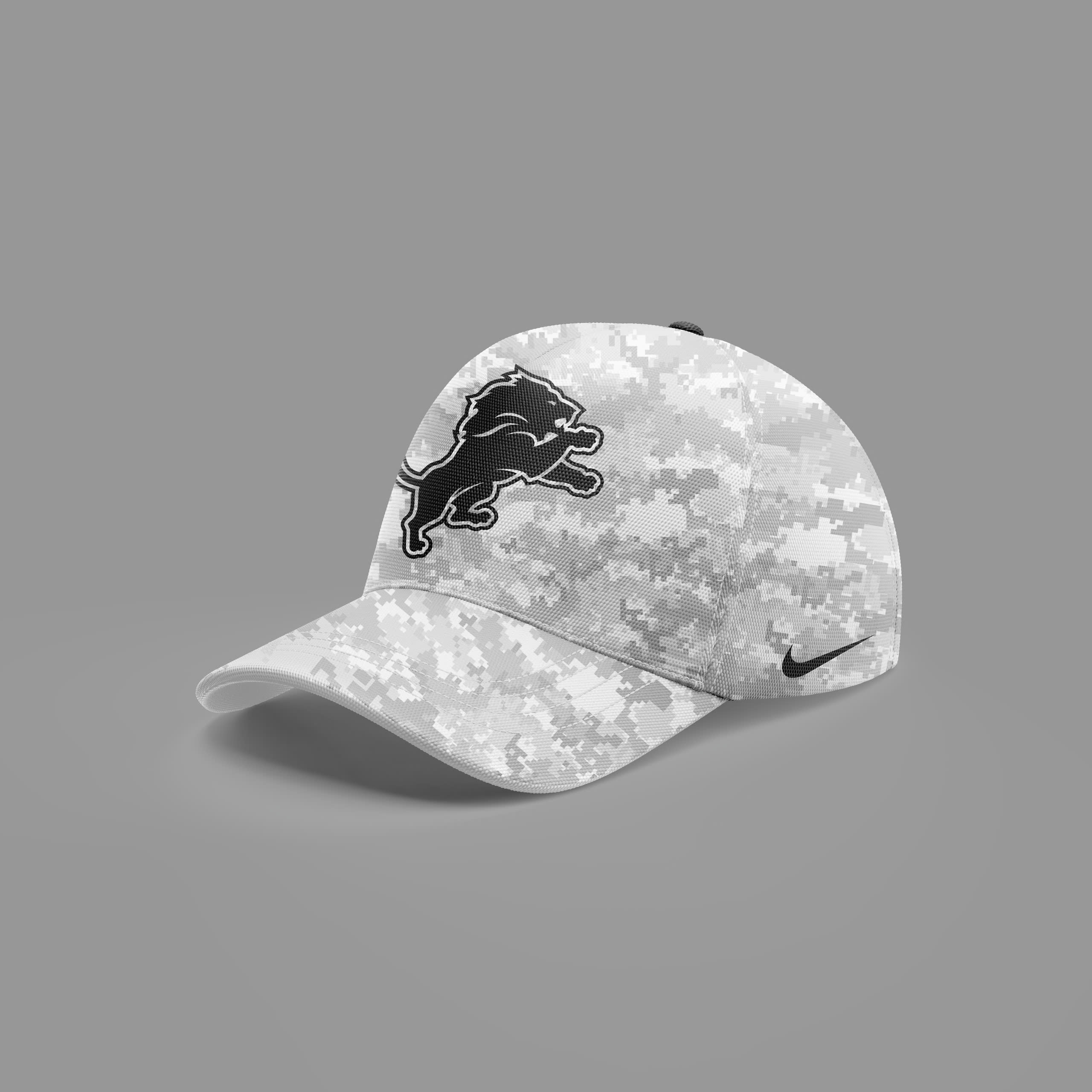 Detroit Lions Camo Salute to Service Club Fleece Pullover Hoodie