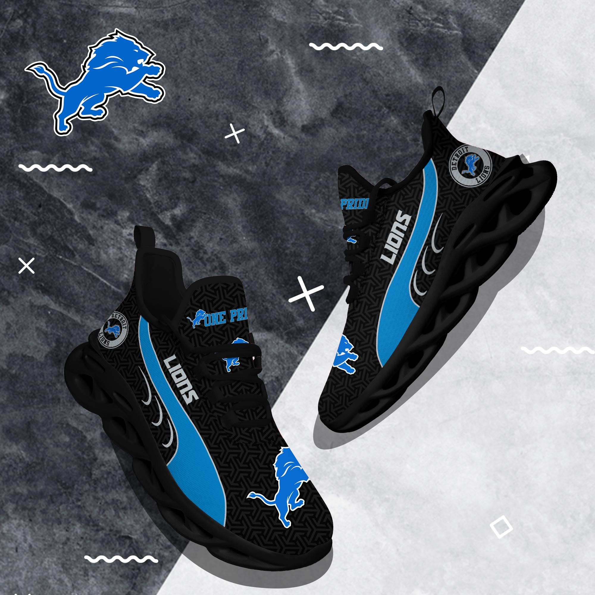 Detroit Lions Clunky Shoes T-42107