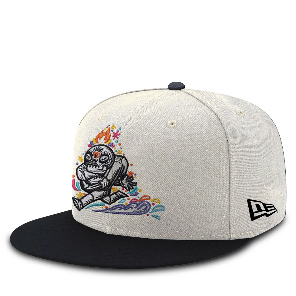 Detroit Lions Dia De Los Muertos Premium Snapback Hat