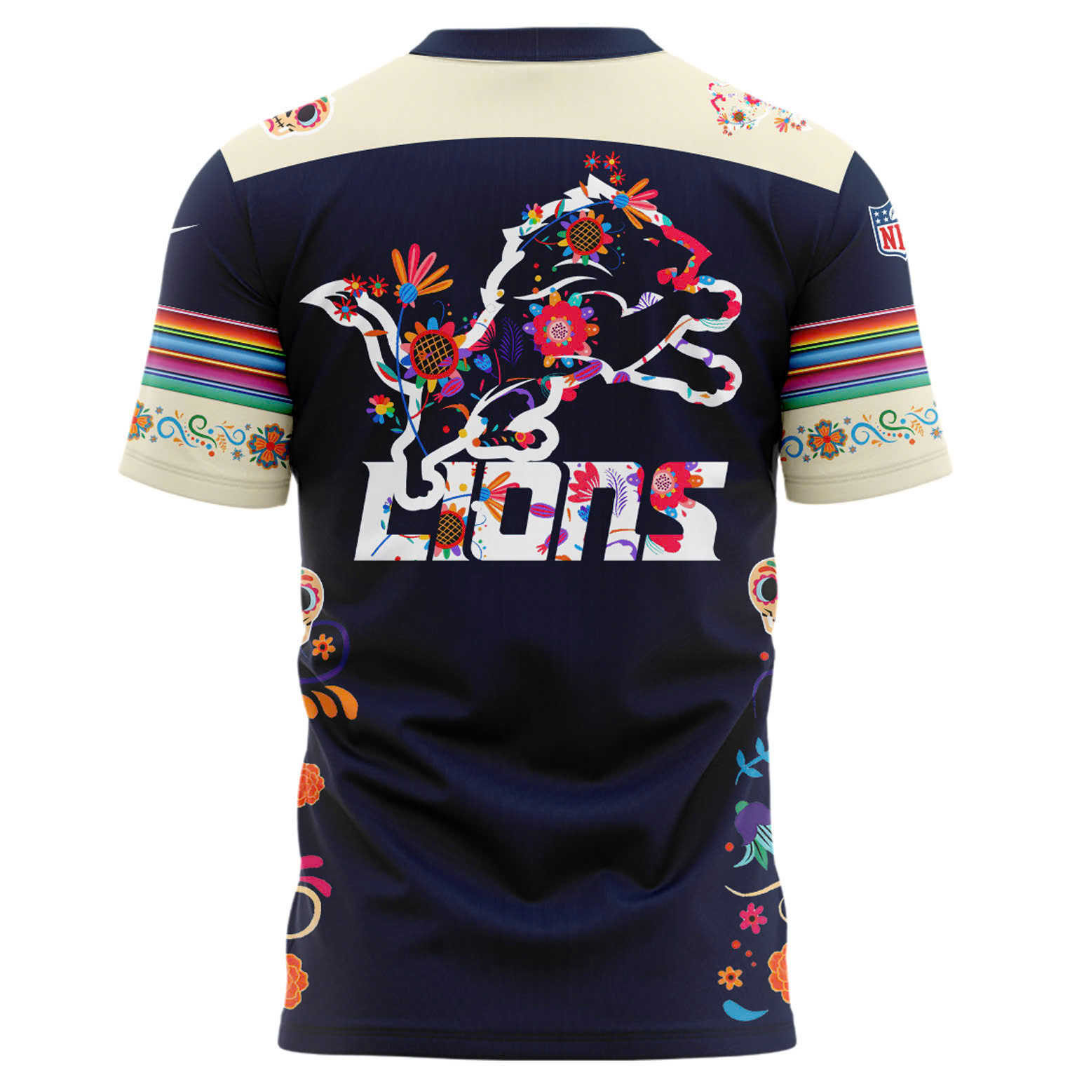 Detroit Lions Dia De Los Muertos Premium Tee
