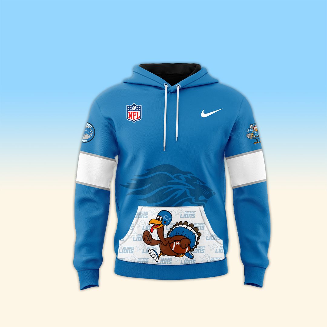 Detroit Lions Happy Thanksgiving Day Hoodie