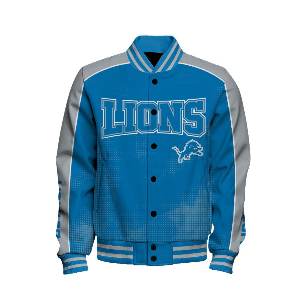 Detroit Lions - Heart Beats In Unison Unisex Varsity Jacket