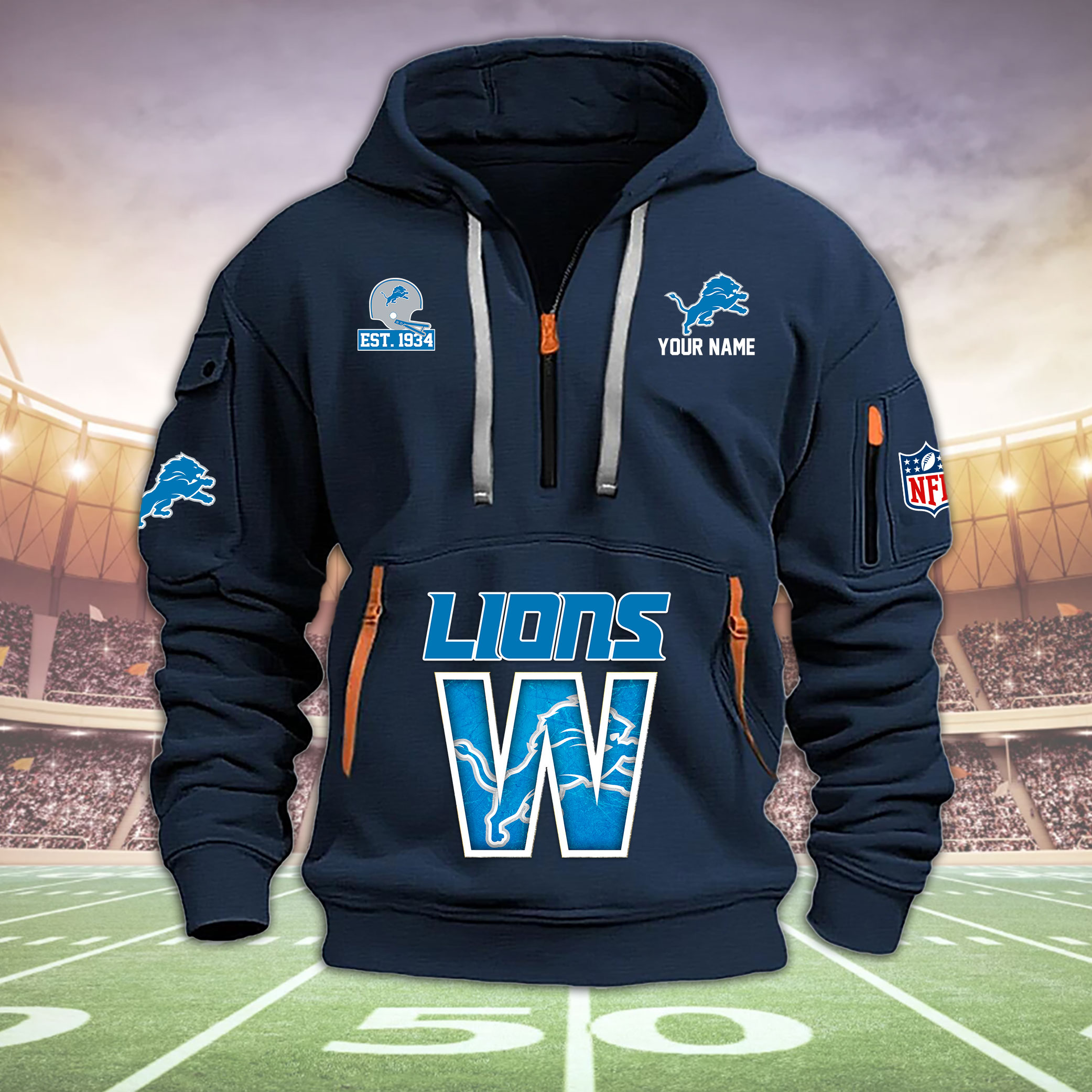 Detroit Lions Heavy Hoodie