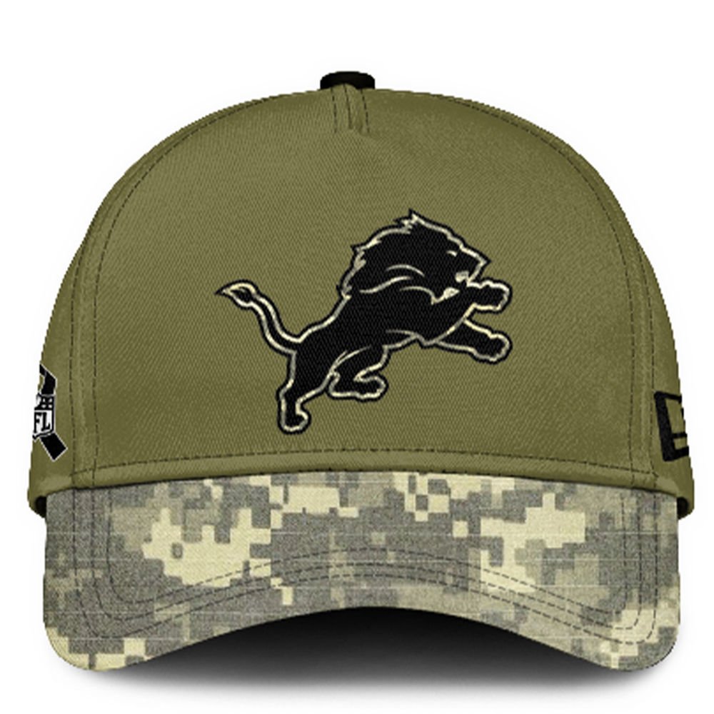 Detroit Lions Hoodie Camo Salute to Service Club L2