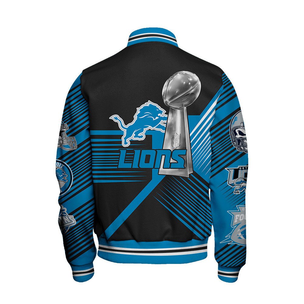 Detroit Lions National Football League Varsity Jacket STM V2