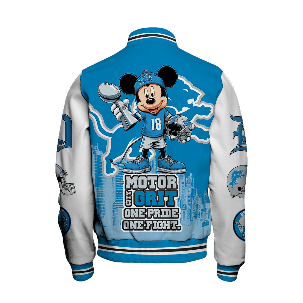 Detroit Lions National Football League Varsity Jacket STM V5