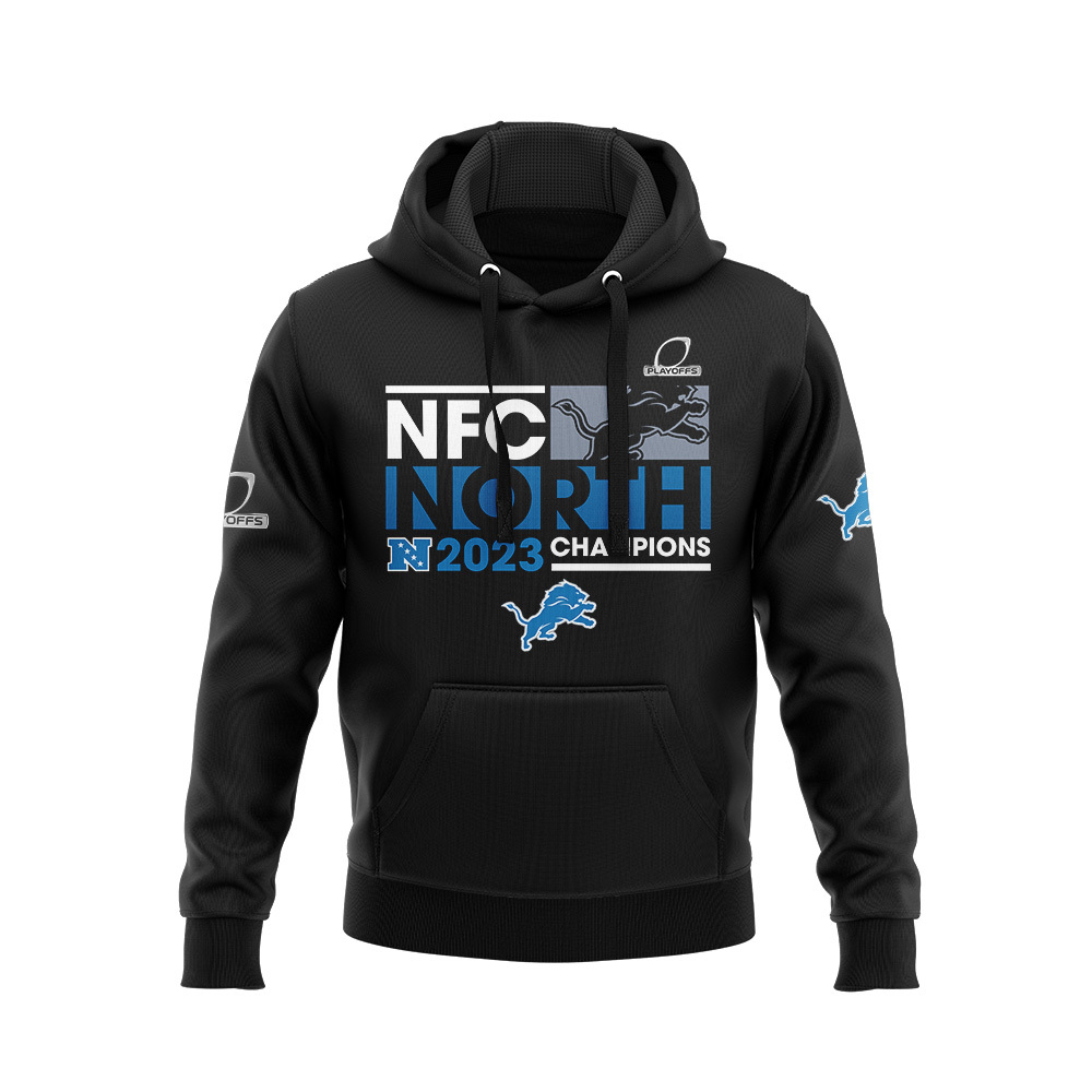 Detroit Lions NFC Corth Champions Hoodie Set-SP25122301ID10DS10