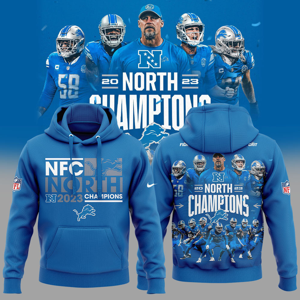 Detroit Lions NFC Corth Champions Hoodie Set-SP27122306ID10DS10
