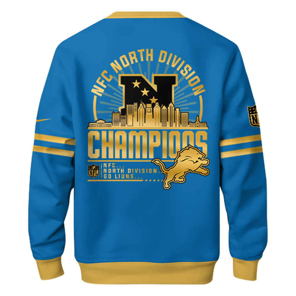 Detroit Lions NFC North Division Champions Sweatshirt 2025 v2