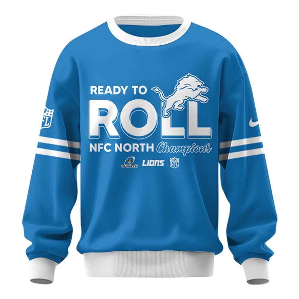 Detroit Lions NFC North Division Champions Sweatshirt 2025 v3
