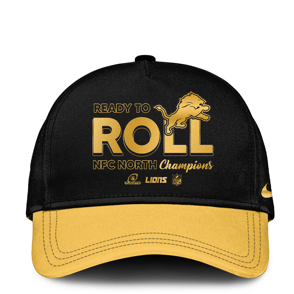 Detroit Lions NFC North Division Champions Tshirt 2025