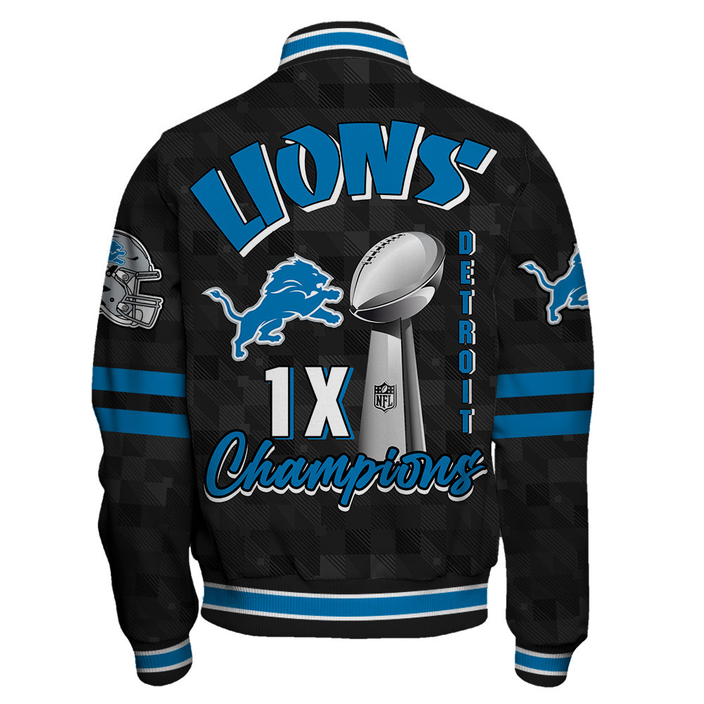 Detroit Lions Super Bowl LIX Champions History Is Being Made Varsity Jacket