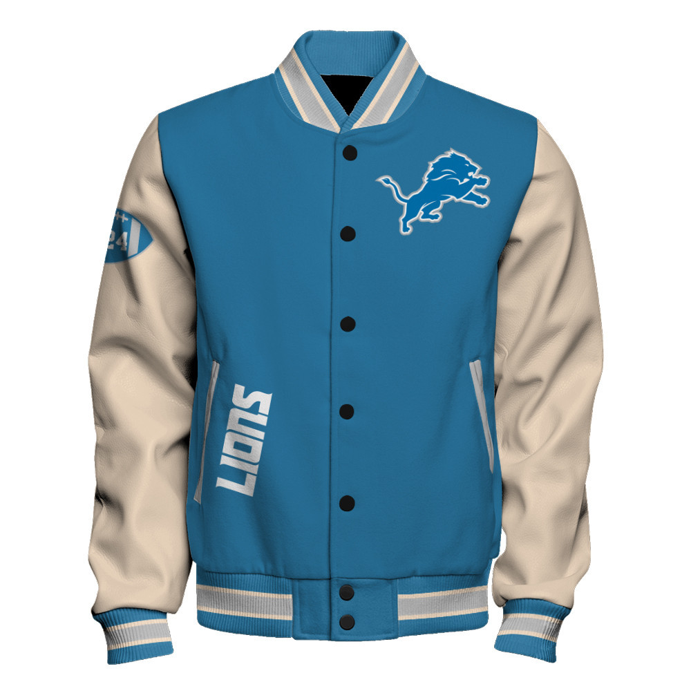 Detroit Lions Super Bowl LIX Champions Where Champions Are Made Varsity Jacket