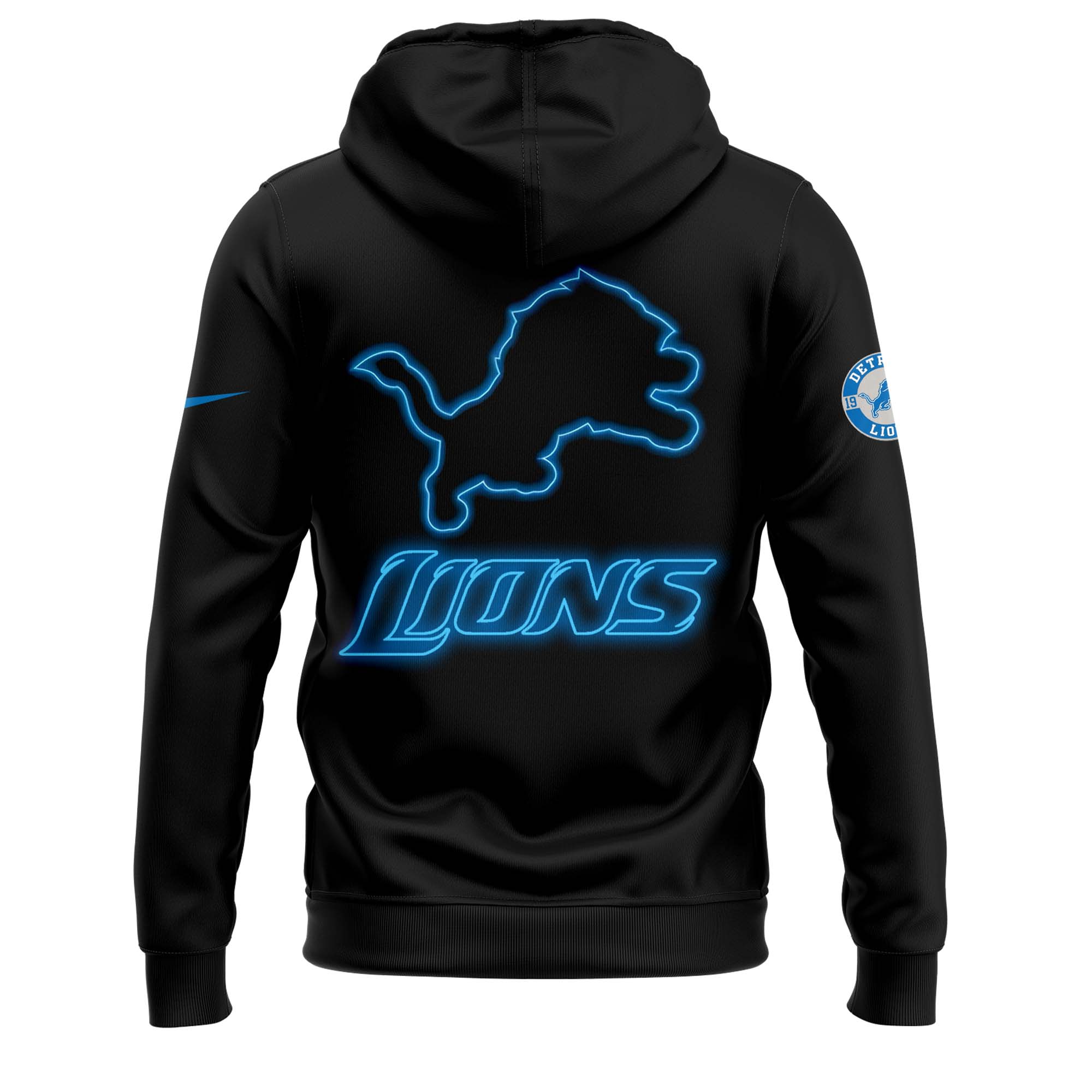 Detroit Lions x Dark Knights Rising Night Premium Pullover Hoodie