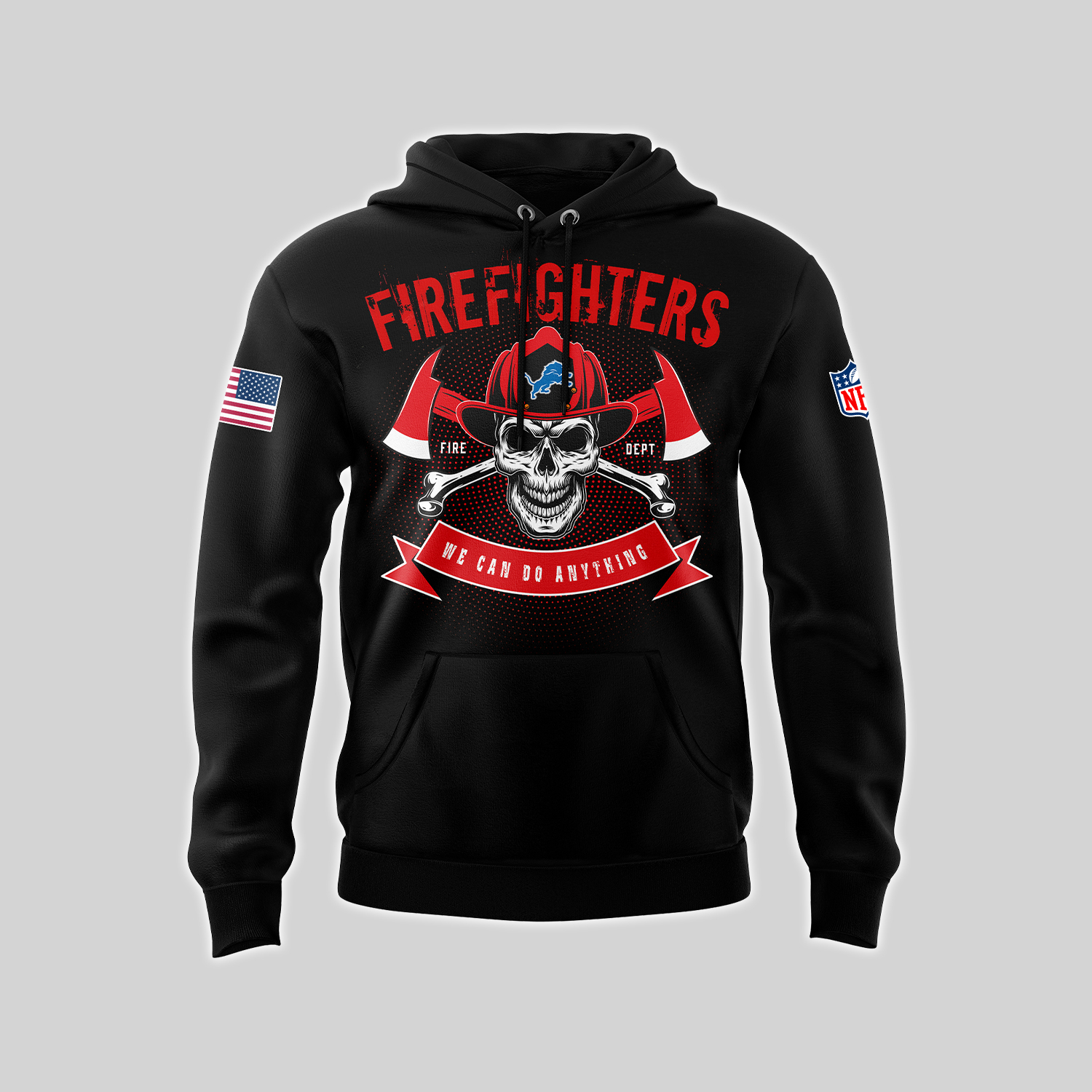 Detroit Lions x Firefighter Appreciation Night Premium Hoodie