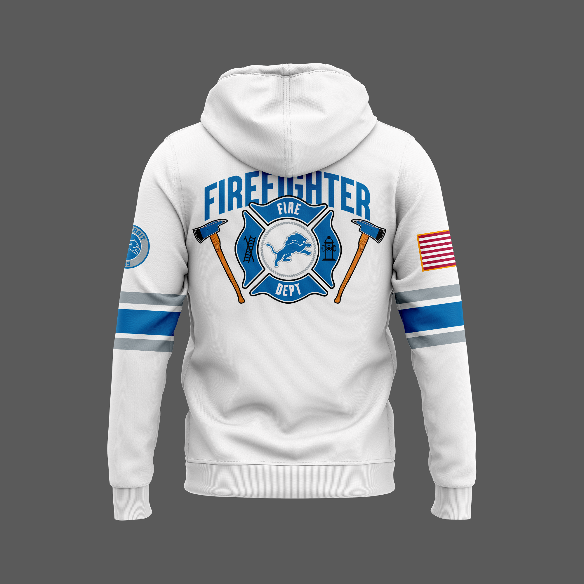 Detroit Lions x Firefighter Appreciation Night Premium Hoodie