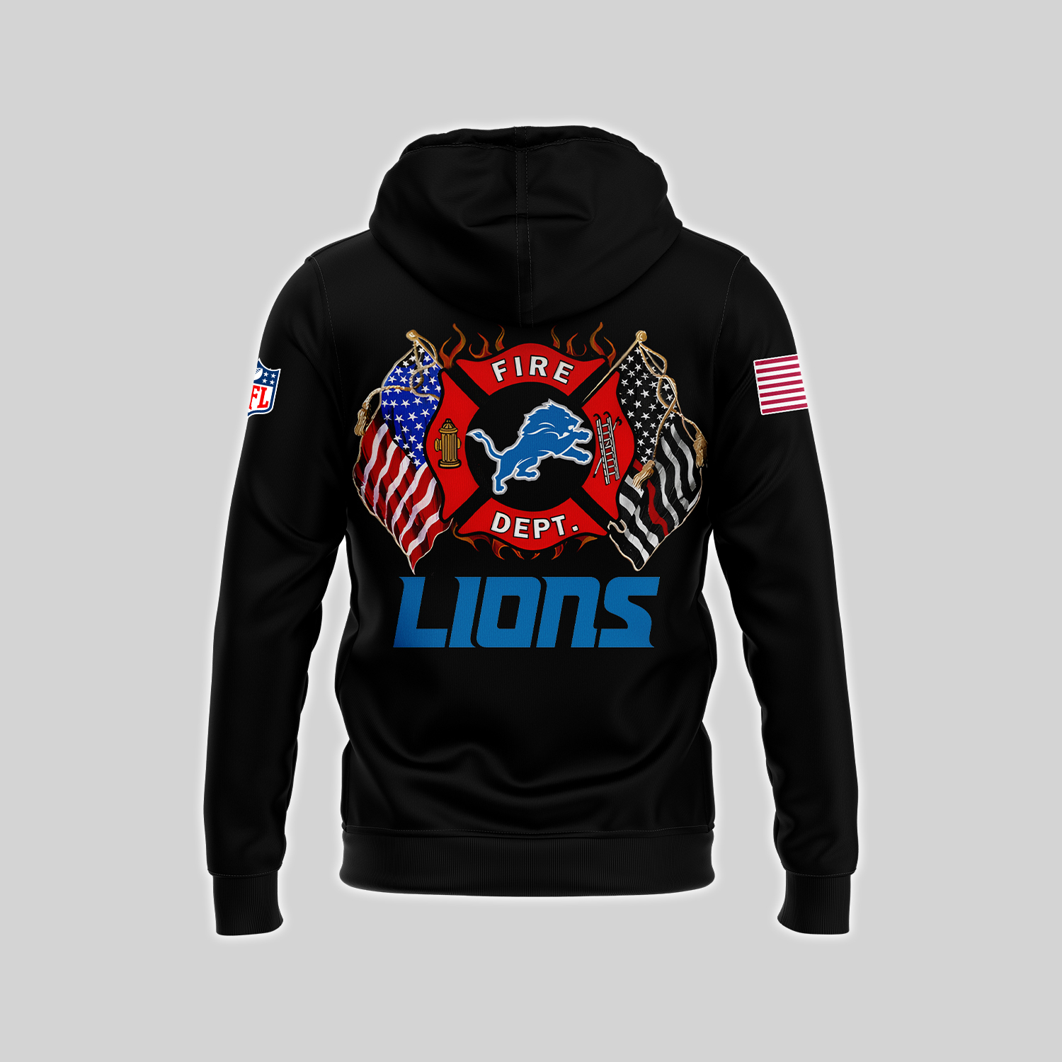 Detroit Lions x Firefighter Appreciation Night Premium Hoodie