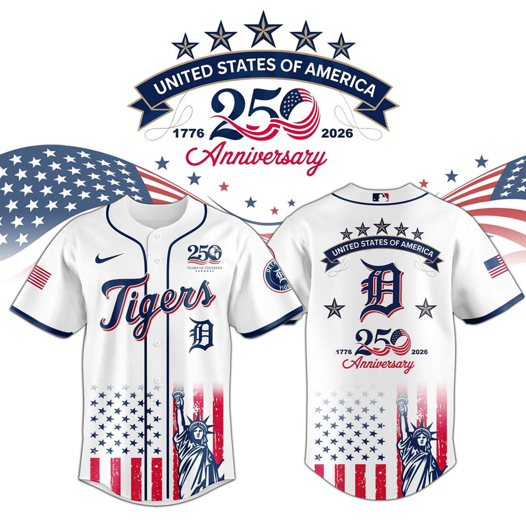 Detroit Tigers x America’s 250th Anniversary 2026 Baseball Jersey