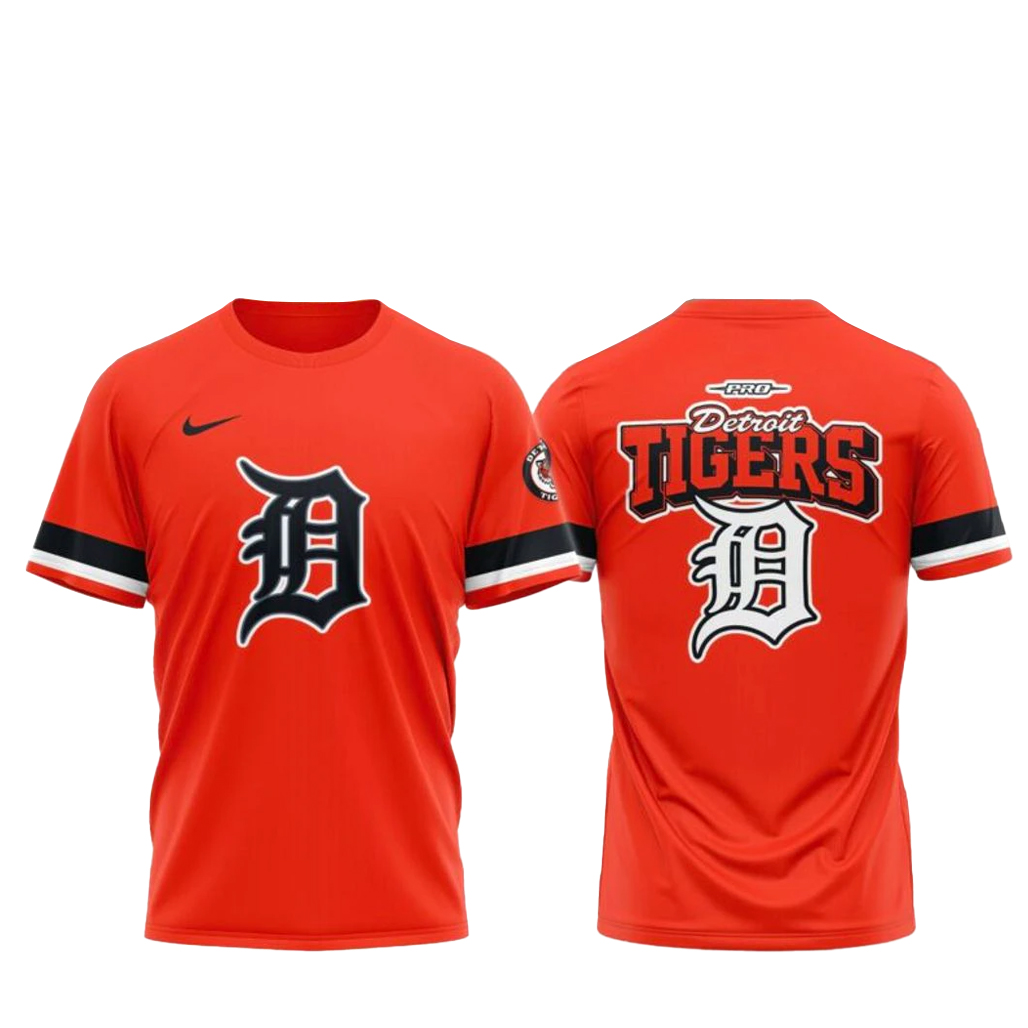 Detroit Tigers x City Classic Night 2026 Orange Shirt