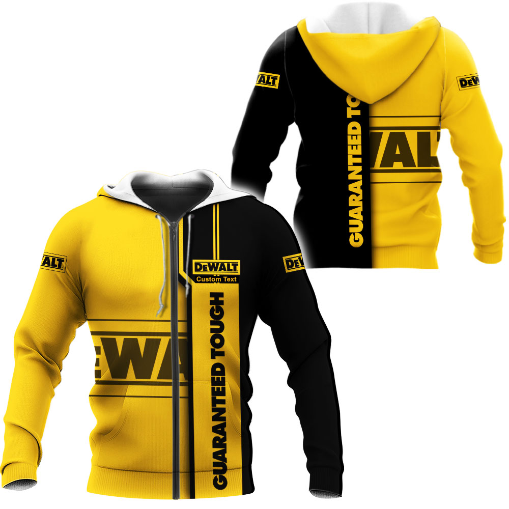 DeWalt 3D Apparel Zip Hoodie,Pant,Polo, Button Hawaii Shirt Personalized
