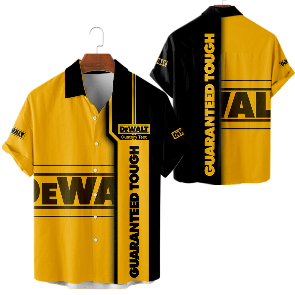 DeWalt 3D Apparel Zip Hoodie,Pant,Polo, Button Hawaii Shirt Personalized