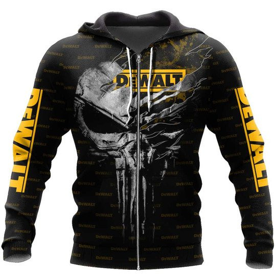Dewalt Cool Skull Art Brand Logo Heavy Tool Clothes 3D Printing Ver8