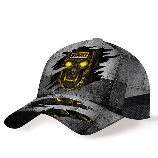 Dewalt Heavy Tool Art Monster Skull Logo Printed Hat