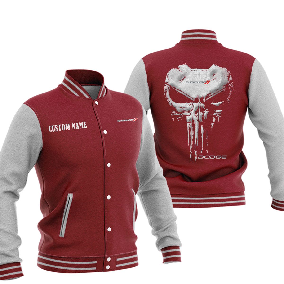 Dodge Baseball Jacket, Multicolor