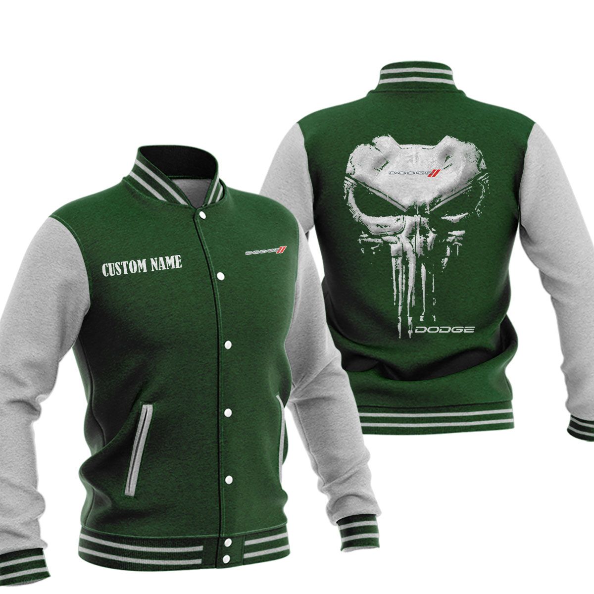 Dodge Baseball Jacket, Multicolor