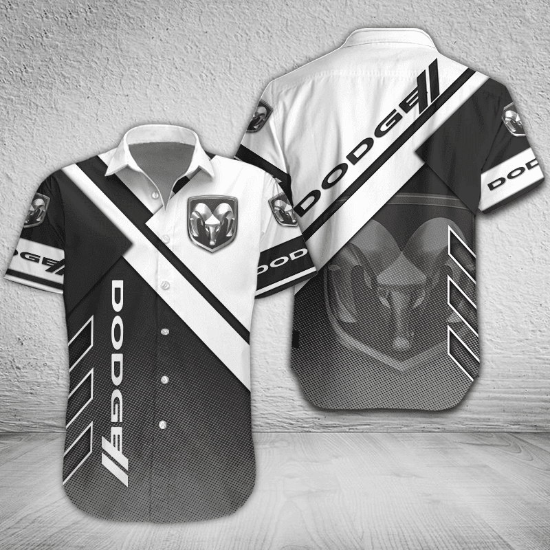 Dodge Button Shirt Custom Name, Multicolor
