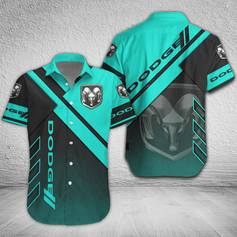 Dodge Button Shirt Custom Name, Multicolor