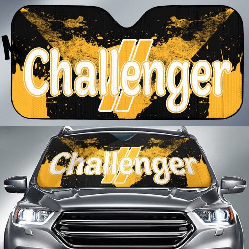 Dodge Challenger Windshield Sun Shade Yellow