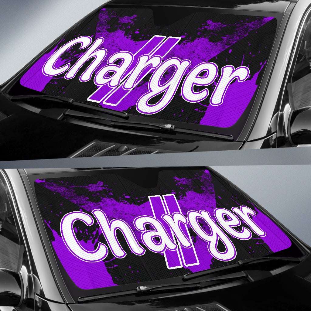 Dodge Charger Windshield Sun Shade Purple