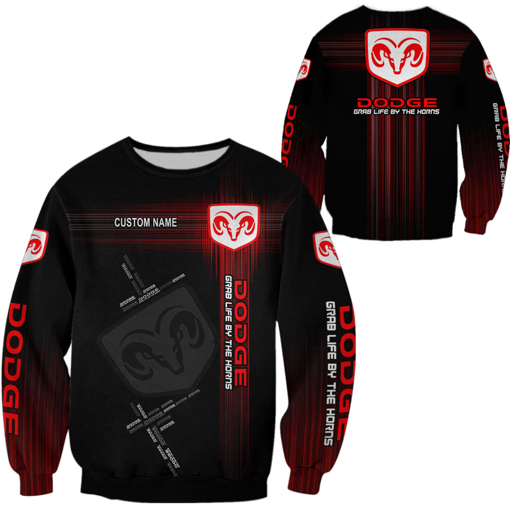 Dodge Skull Tshirt, sweatshirt, Polo, Hawaiian, Hoodie 3D Apparel Full Printing Custom Name