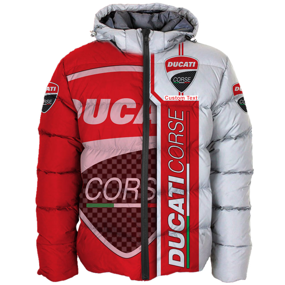 Ducati Corse 3D Apparel Zip Hoodie,Pant,Polo, Button Hawaii Shirt Personalized